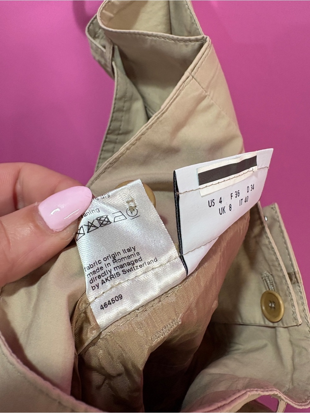 AKRIS PUNTO Belted Pleated Pants Tan - Picture 6 of 6